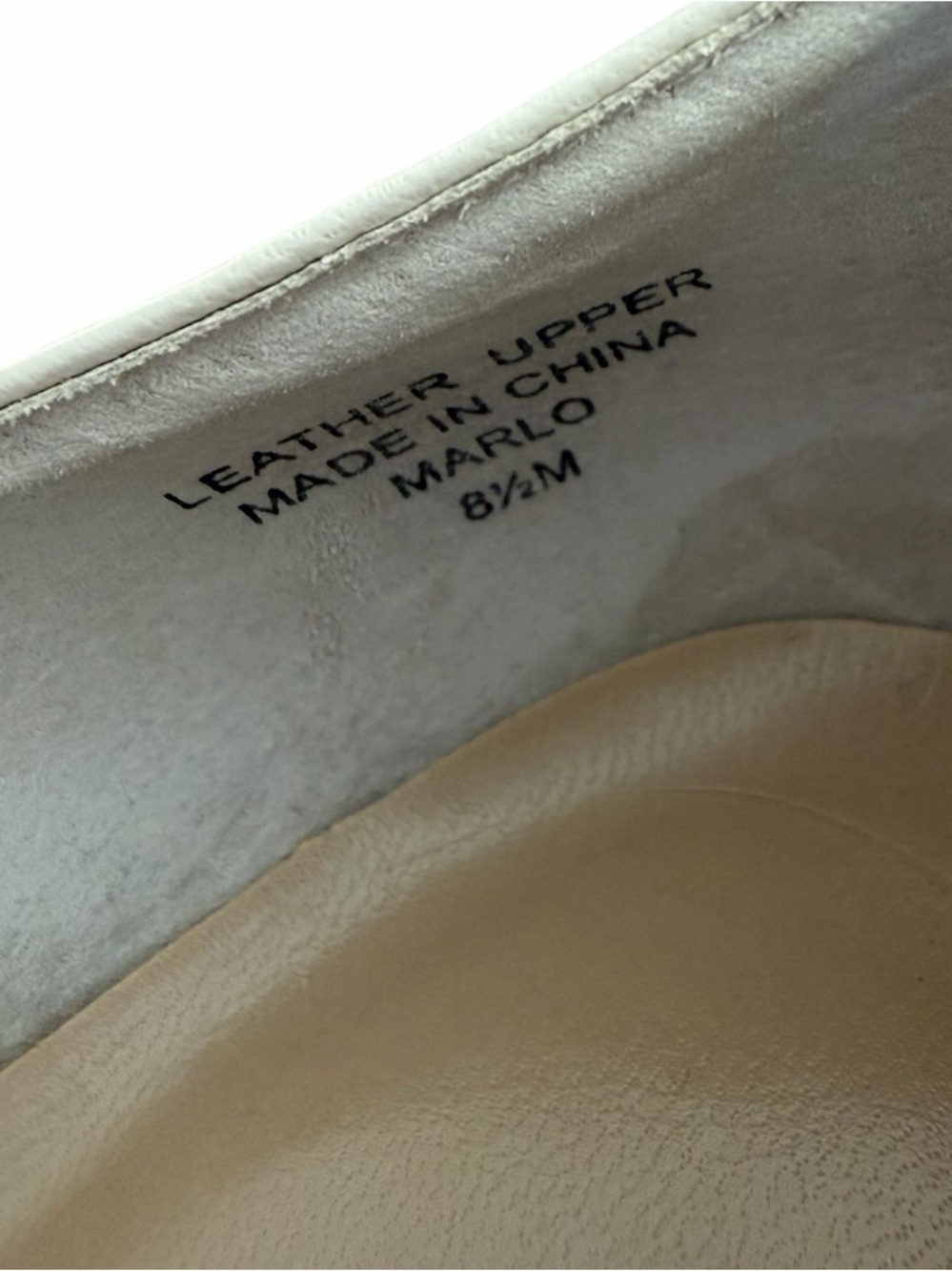 Karen Scott Cream Pointed-Toe Leather Pumps - Picture 8 of 9
